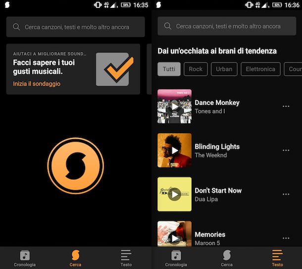 SoundHound App Android