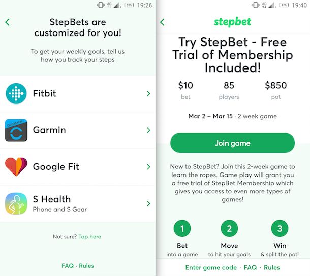 StepBet App Android