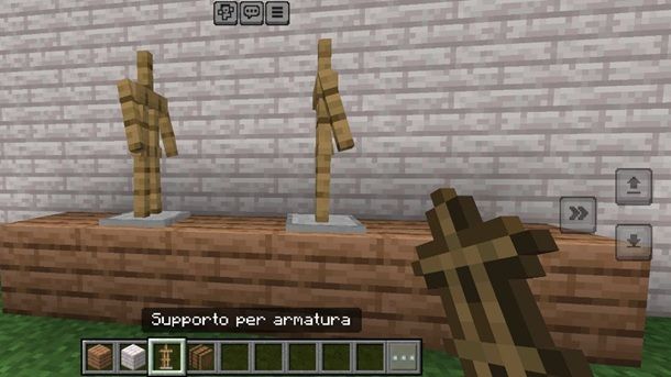 Supporti per armature Minecraft Bedrock