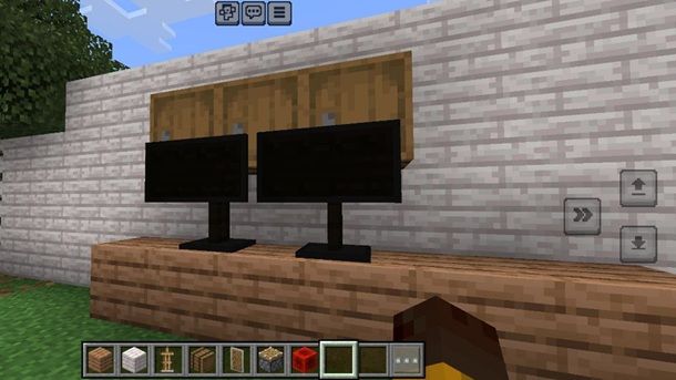 Doppio monitor Minecraft Bedrock