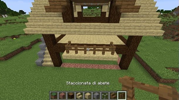 Staccionata di abete fattoria Minecraft