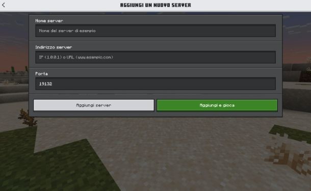Come entrare in un server Minecraft Bedrock Edition