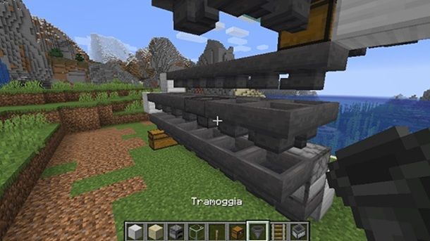 Blocco di ferro altra fila tramogge Minecraft