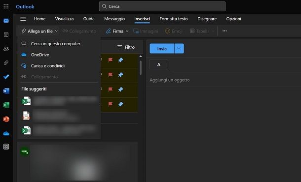 Come accedere a OneDrive da Outlook
