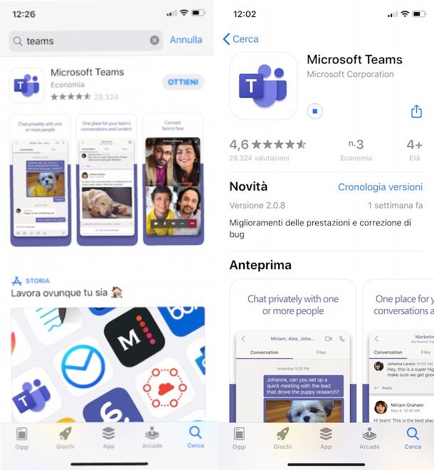 Come scaricare Microsoft Teams su iPhohe