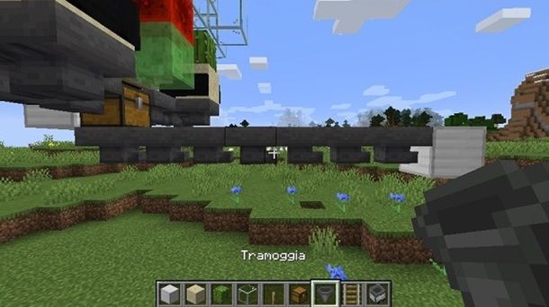 Fila di tramogge Minecraft