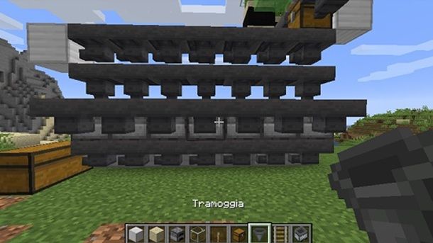 Quarta fila tramogge Minecraft