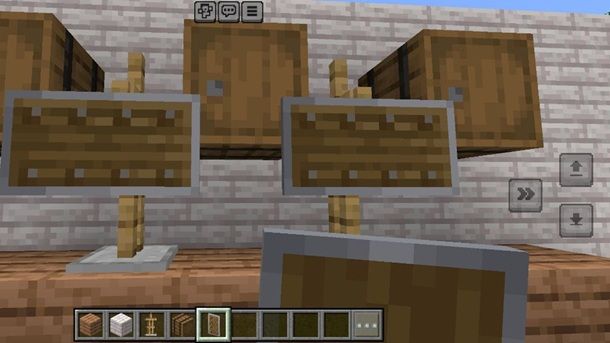 Posa scudi Minecraft Bedrock