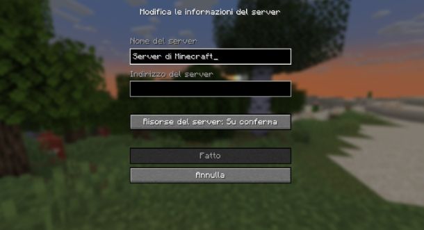 Come entrare in un server su Minecraft Java Edition