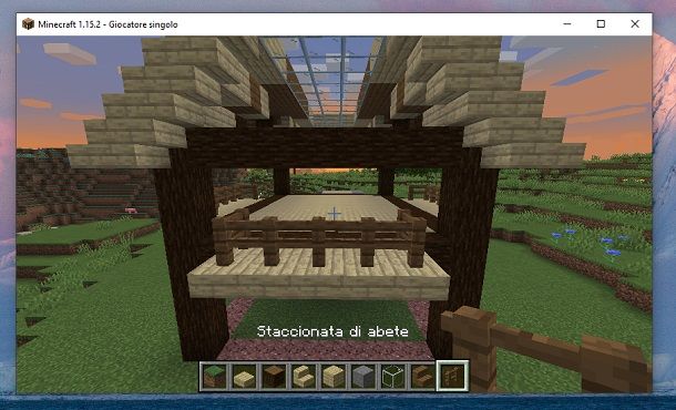 Staccionata di abete altra parte Minecraft