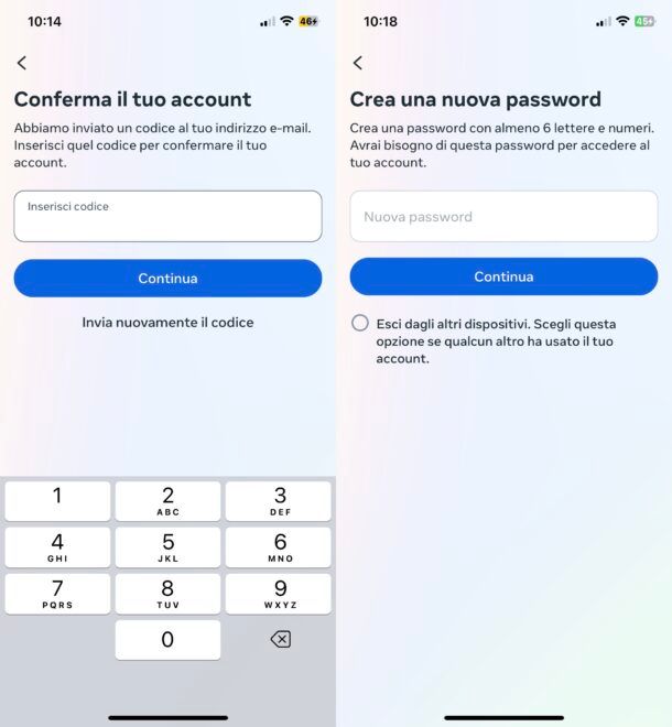 Recuperare password Facebook dal cellulare