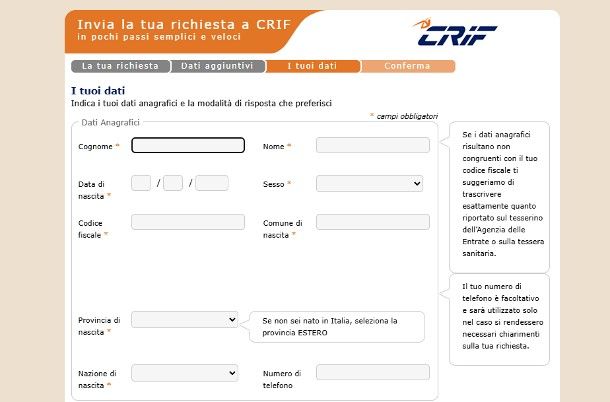Come sapere se si è protestati gratis: banca dati CRIF