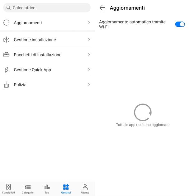 Aggiornamenti HUAWEI AppGallery