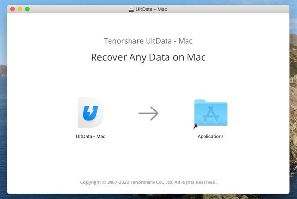 Installazione Tenorshare UltData Mac