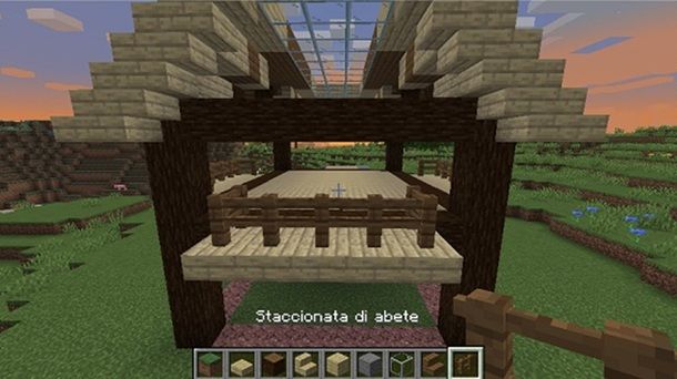 Staccionate di abete laterali Minecraft