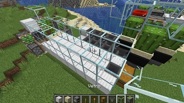 Blocchi di vetro Minecraft
