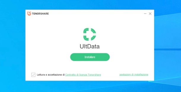 Installazione Tenorshare UltData iOS