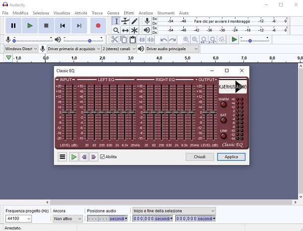 Classic EQ Audacity