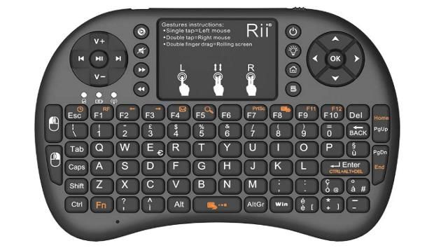 BIANCO Wireless Mini tastiera e mouse per LG 65UK6300PLB 65" SMART TV 