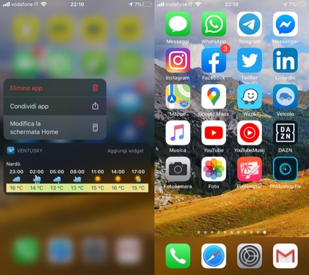 Organizzare le app secondo le azioni da fare