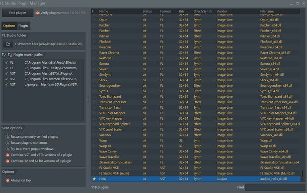 Installare plugin FL Studio