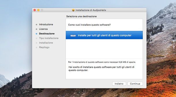 Installazione Helix macOS