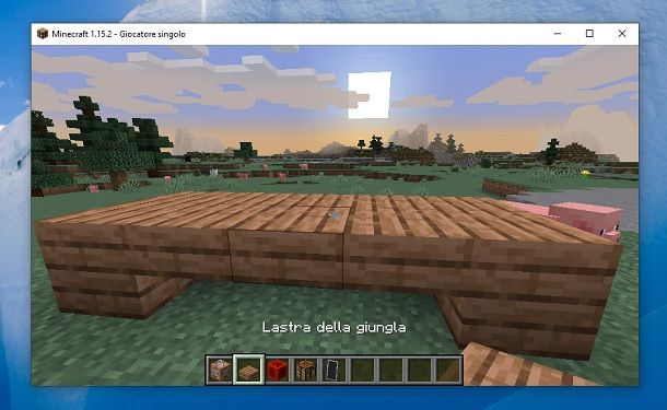 Tavolo lastra della giungla Minecraft