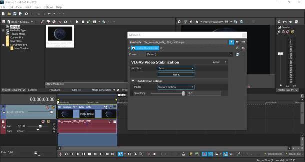 Come stabilizzare un video con Sony VEGAS