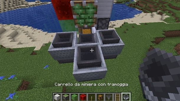 Carrelli da miniera con tramoggia Minecraft