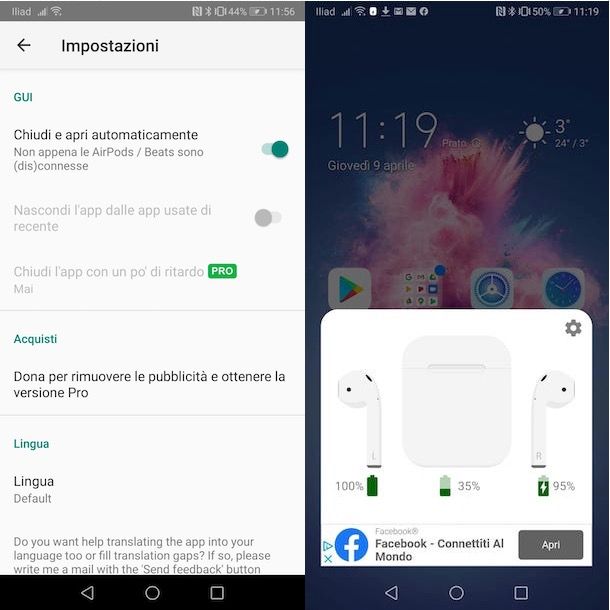 Come vedere la carica delle AirPods su Android