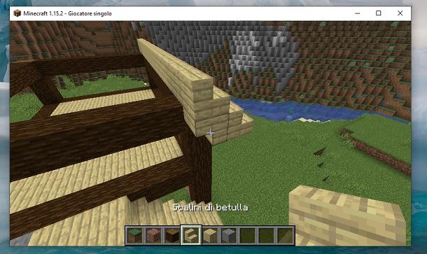 Strato scalini superiore Minecraft