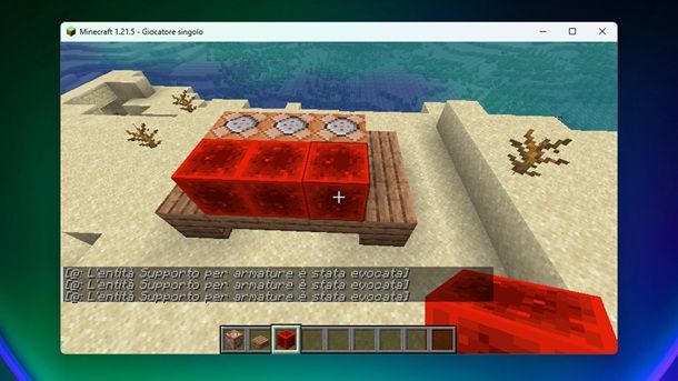 Supporto per armature Minecraft