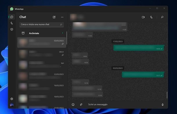 WhatsApp per Windows