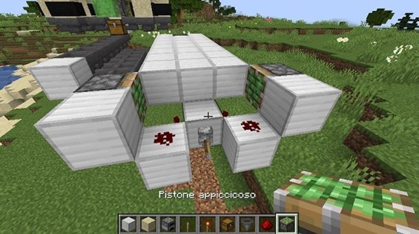 Pistone appiccicoso Minecraft blocchi