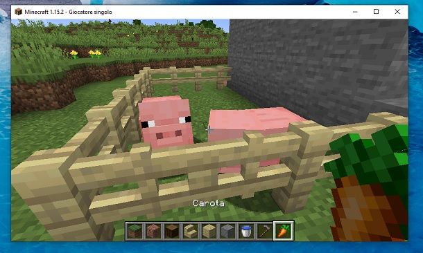 Maiali recinto Minecraft