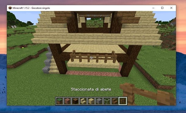 Staccionata di abete Minecraft