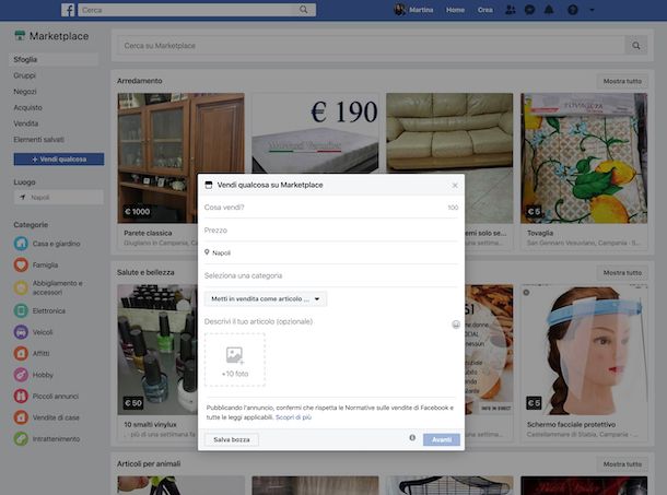 Marketplace di Facebook