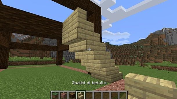 Scalini di betulla Minecraft