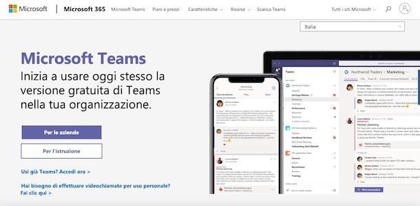 Come creare un account Microsoft Teams