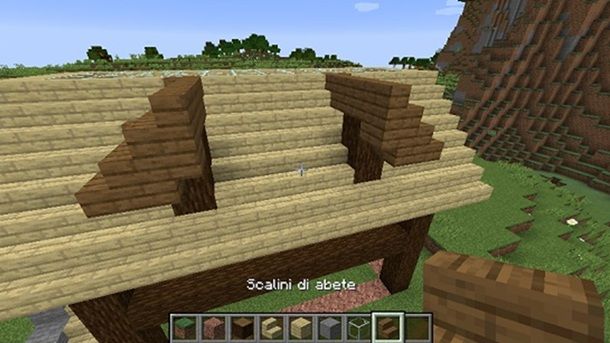 Scalini di abete Minecraft