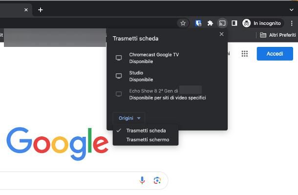 Come collegare Chromecast al PC