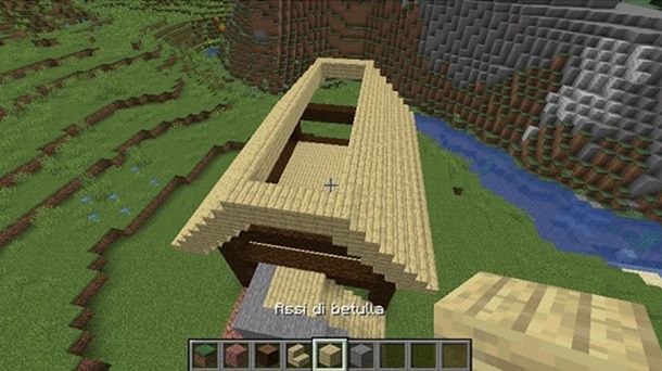 Assi di betulla tetto apertura Minecraft