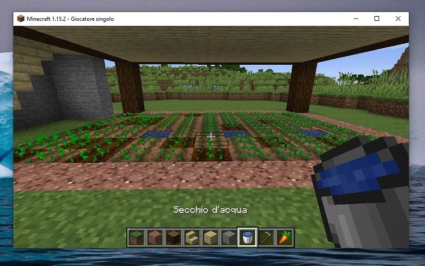 Secchio acqua Minecraft