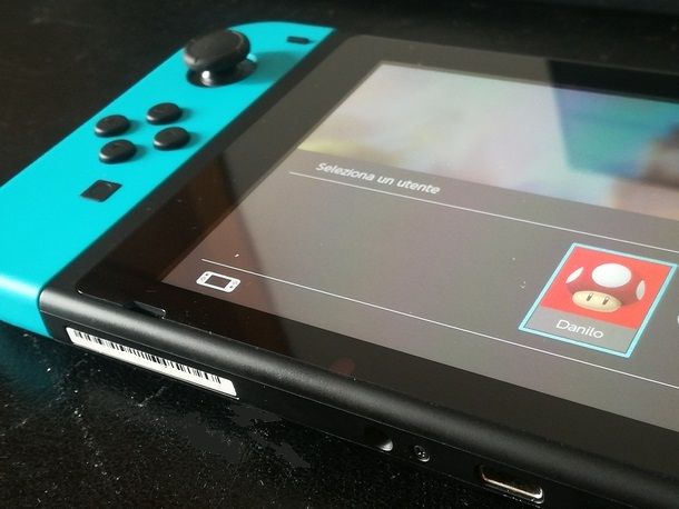 Preparazione alla registrazione su Nintendo Switch