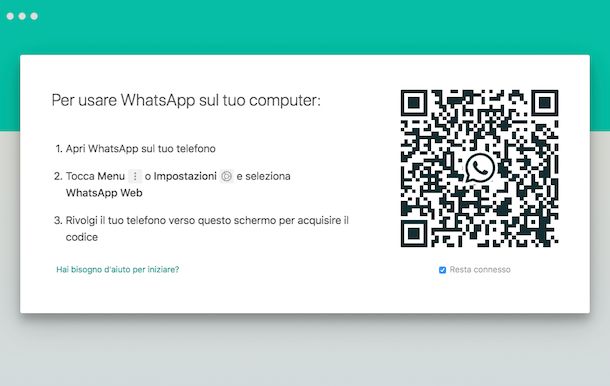 Come accedere a WhatsApp dal computer senza telefono