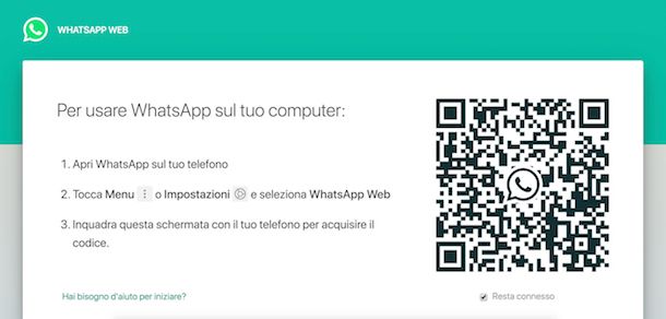 Come accedere a WhatsApp Web senza telefono