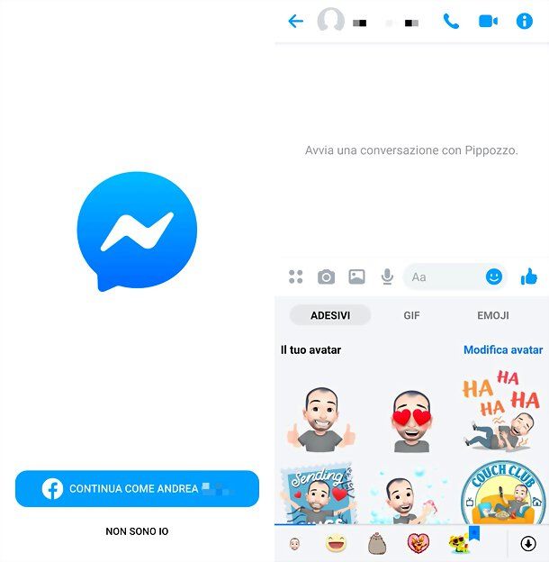 Avatar Facebook in Messenger