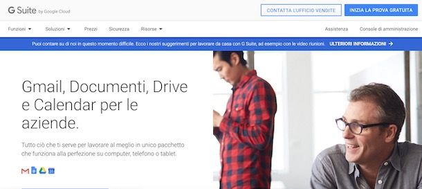 Come creare un account Google Suite