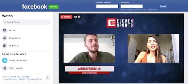 Come vedere una diretta Facebook senza farsi vedere