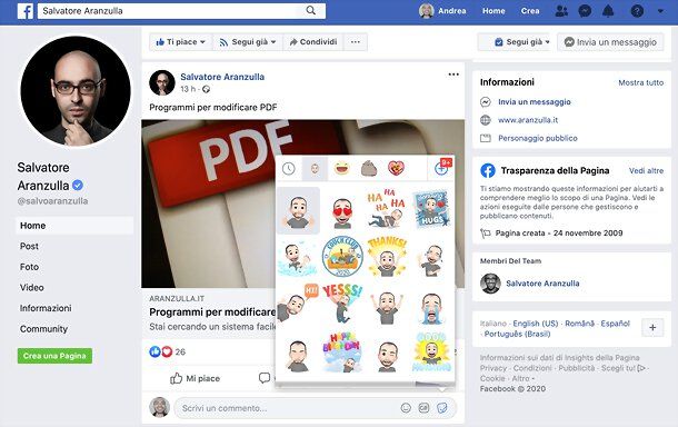Sticker avatar Facebook